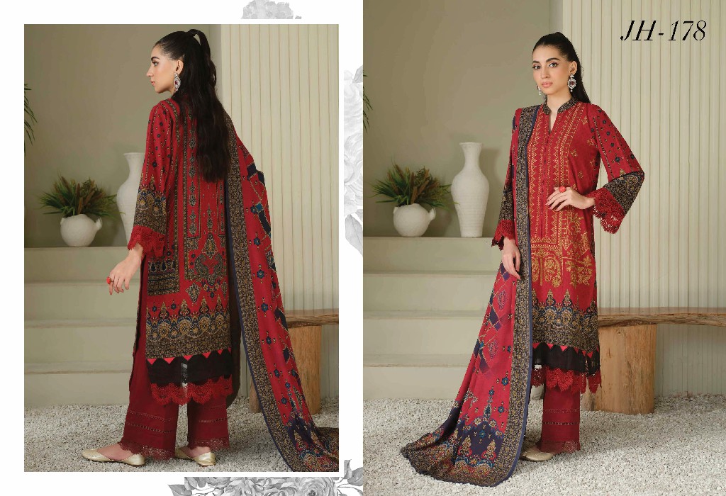 Johra Anmol Embroidered Printed Winter Collection With Printed Shawl