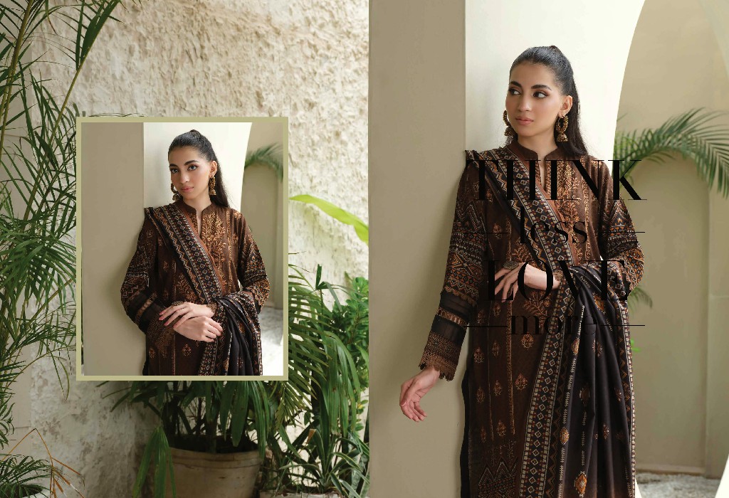 Johra Anmol Embroidered Printed Winter Collection With Printed Shawl
