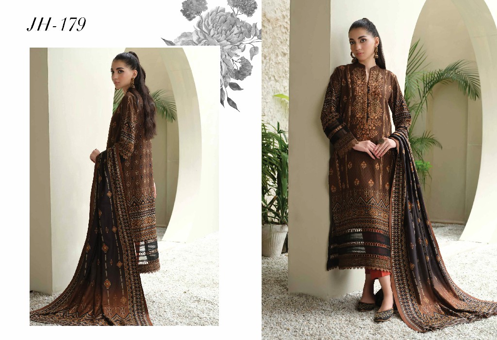 Johra Anmol Embroidered Printed Winter Collection With Printed Shawl