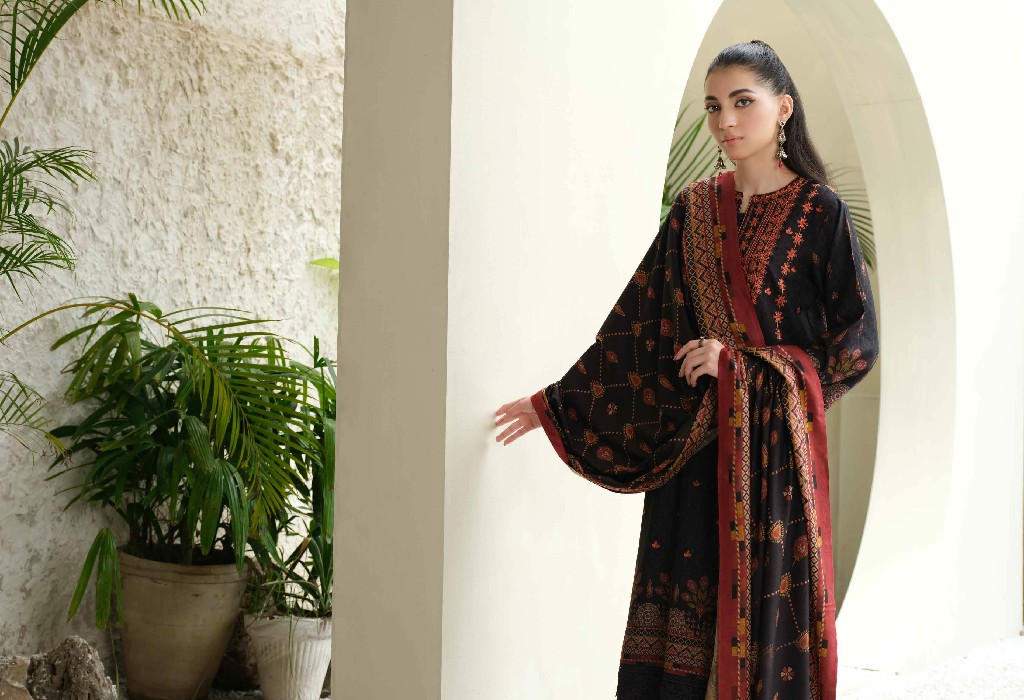 Johra Anmol Embroidered Printed Winter Collection With Printed Shawl