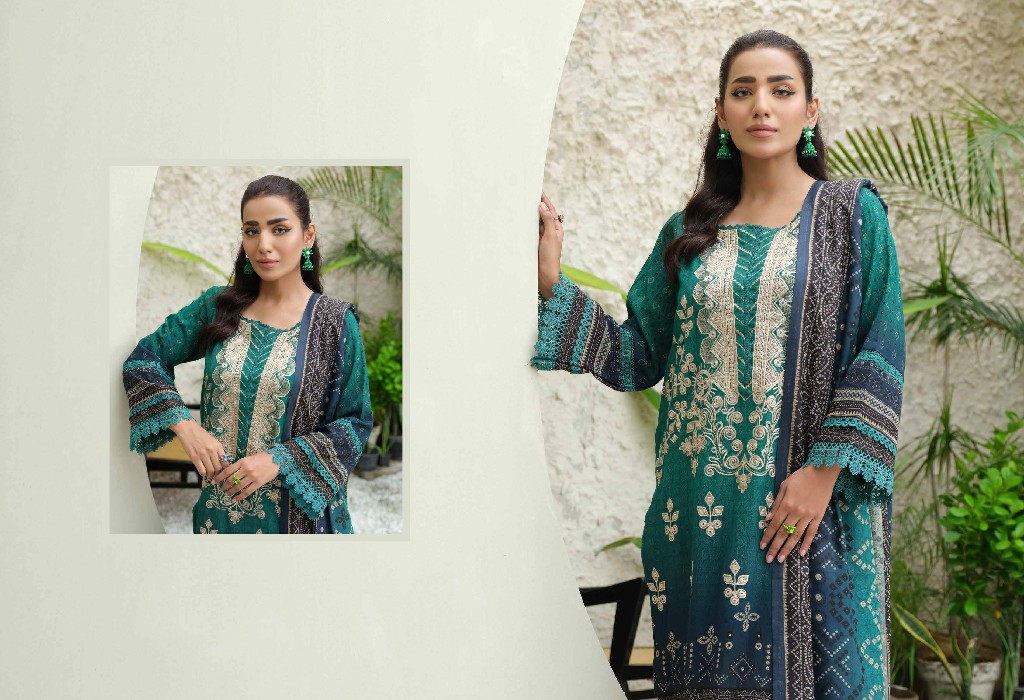 Johra Anmol Embroidered Printed Winter Collection With Printed Shawl