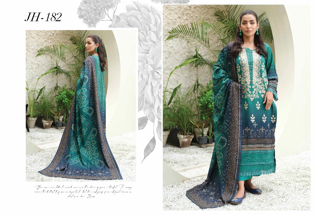 Johra Anmol Embroidered Printed Winter Collection With Printed Shawl