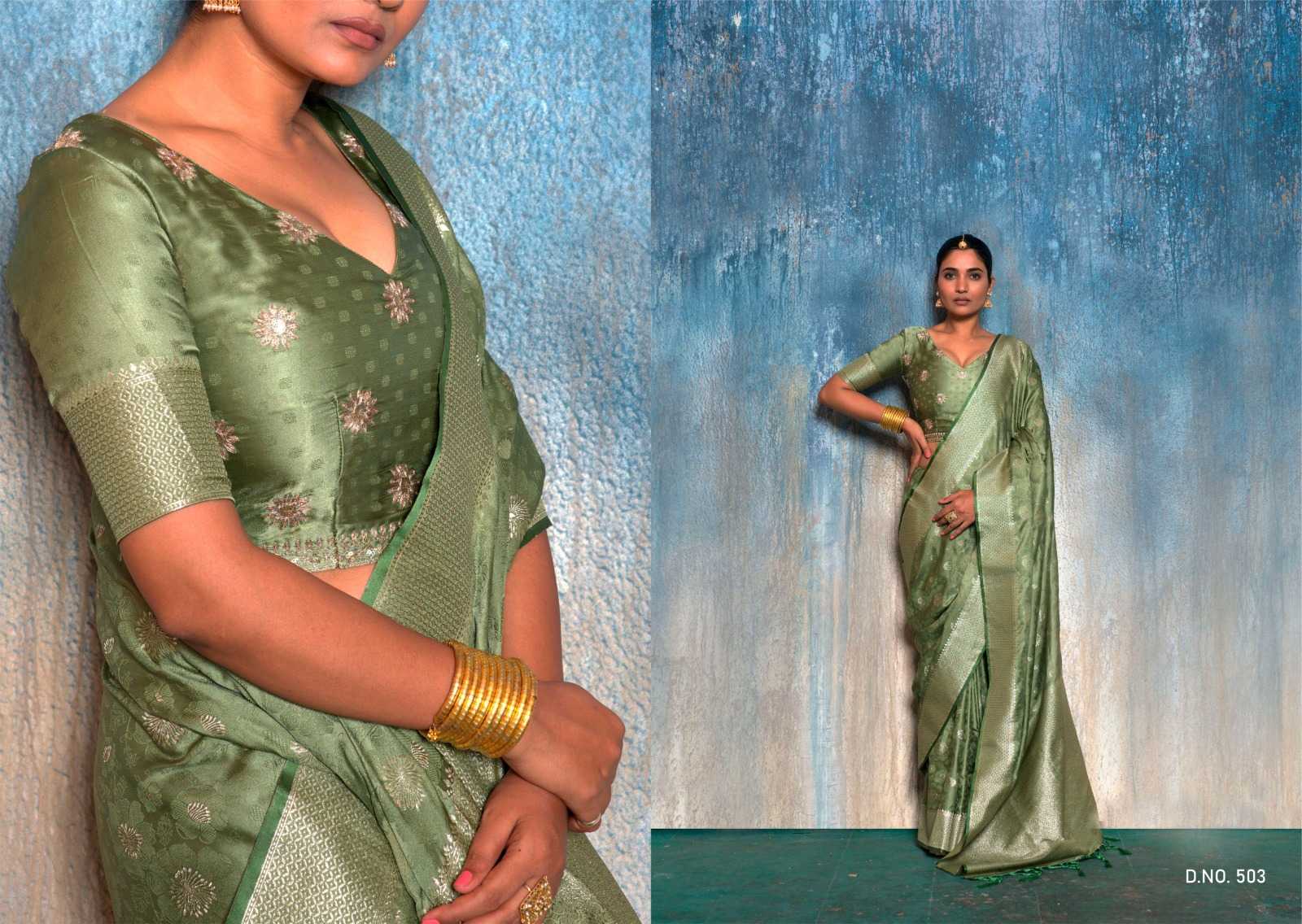 kambika by kala jamun satin jacquard party wear saree online