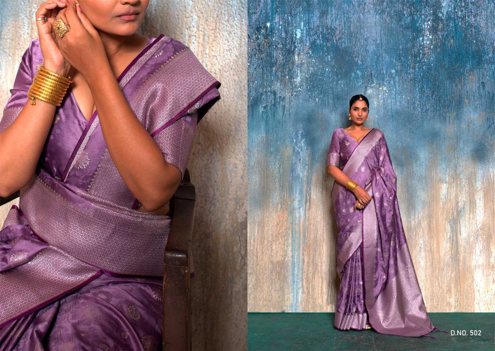 kambika by kala jamun satin jacquard party wear saree online