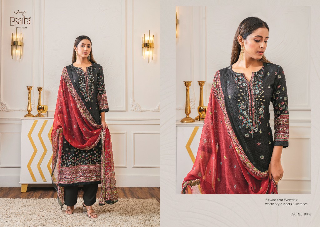 Esaira Aurik Wholesale Digital Printed Pashmina Winter Salwar Suits