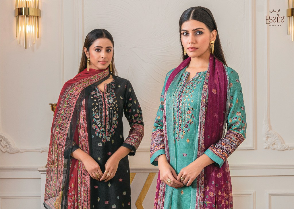 Esaira Aurik Wholesale Digital Printed Pashmina Winter Salwar Suits