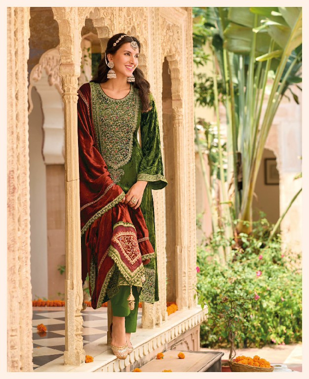 Ibiza Ek Prem Katha Wholesale Pure Viscose Velvet With Embroidery Work Winter Suits