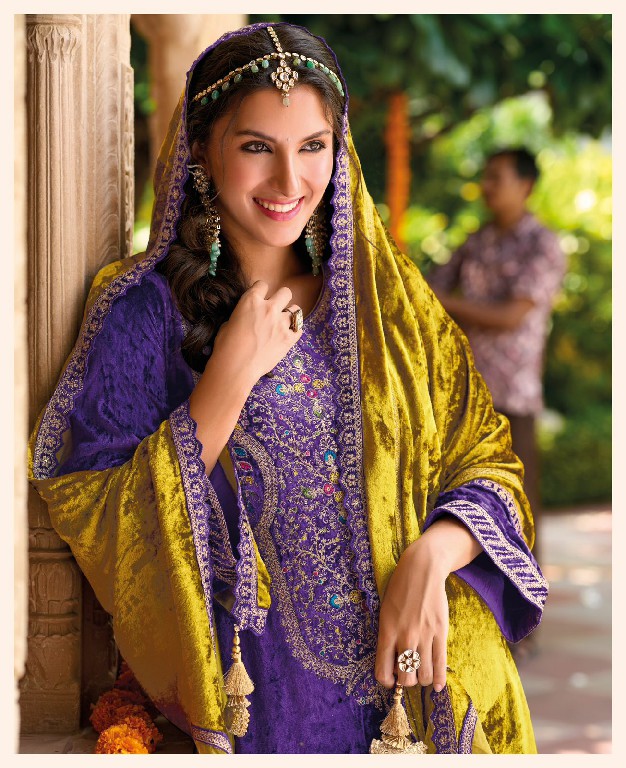 Ibiza Ek Prem Katha Wholesale Pure Viscose Velvet With Embroidery Work Winter Suits