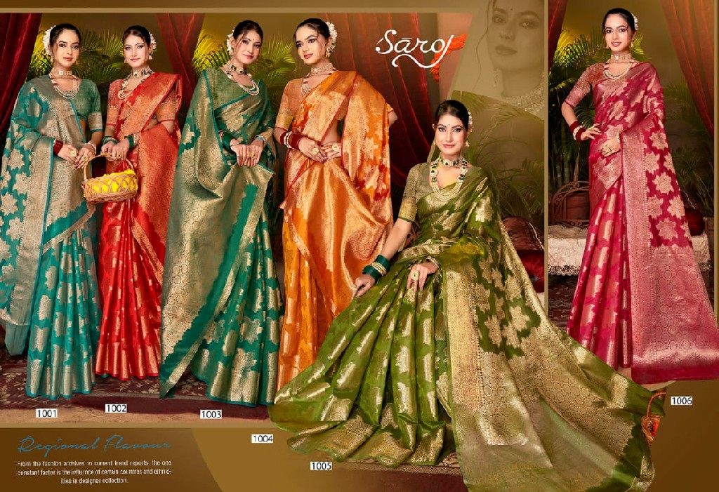 Saroj Maa Vaibhav Organza Vol-2 Wholesale Soft Organza Rich Pallu Sarees