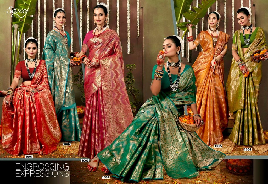 Saroj Maa Vaibhav Organza Vol-12 Wholesale Soft Organza Rich Pallu Sarees