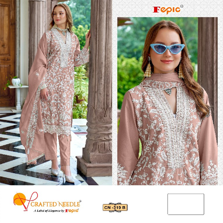 Fepic Crafted Needle CN-319 Wholesale Readymade Indian Pakistani Suits