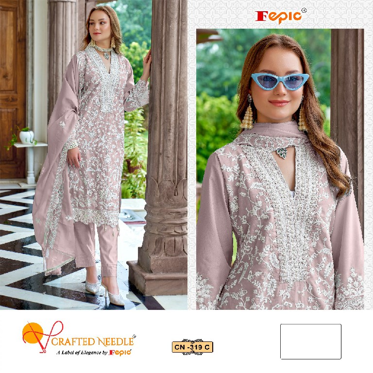 Fepic Crafted Needle CN-319 Wholesale Readymade Indian Pakistani Suits