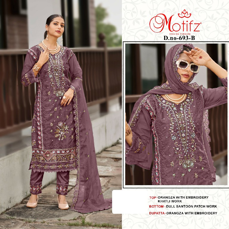 Motifz D.no 693 Wholesale Indian Pakistani Salwar Suits