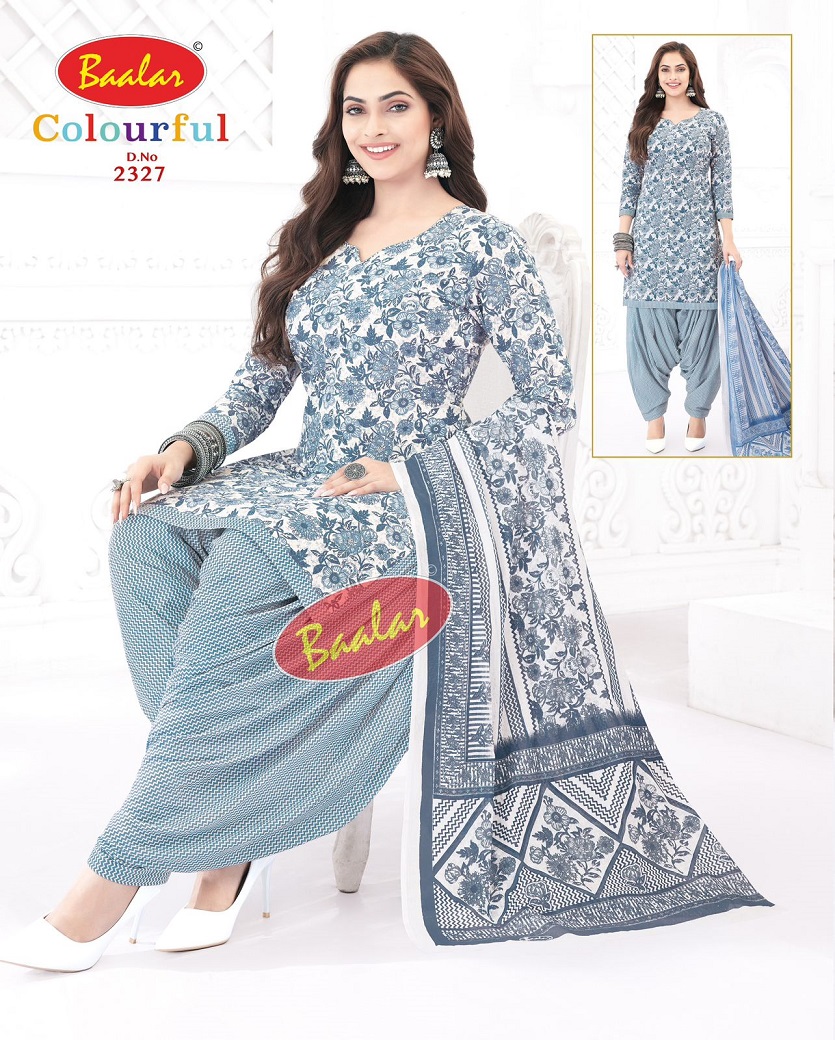 Baalar Colourful Vol-23 Wholesale Cotton Printed Patiyala Dress Material