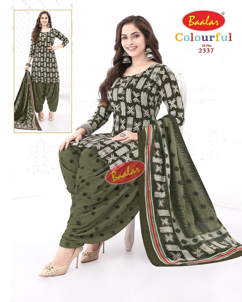 Baalar Colourful Vol-23 Wholesale Cotton Printed Patiyala Dress Material