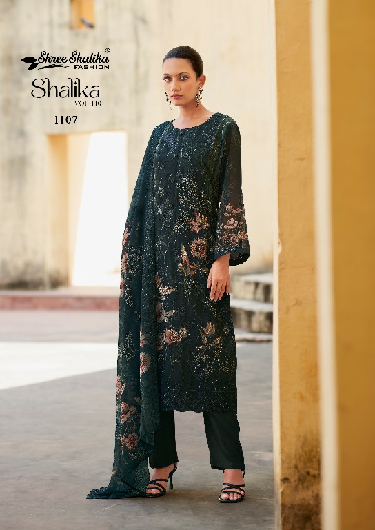 Shree Shalika Shalika Vol-110 Wholesale Pure Georgette Straight Salwar Suits