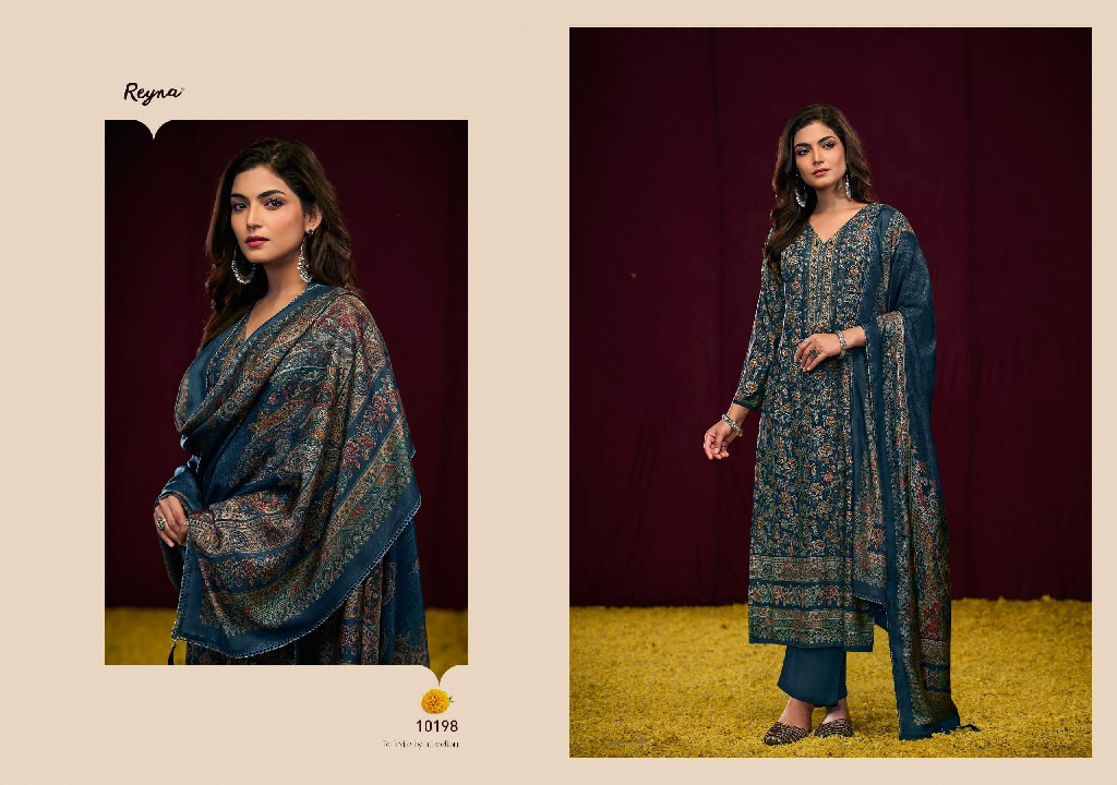 Reyna Rashi Wholesale Pure Pashmina With Handwork Winter Suits