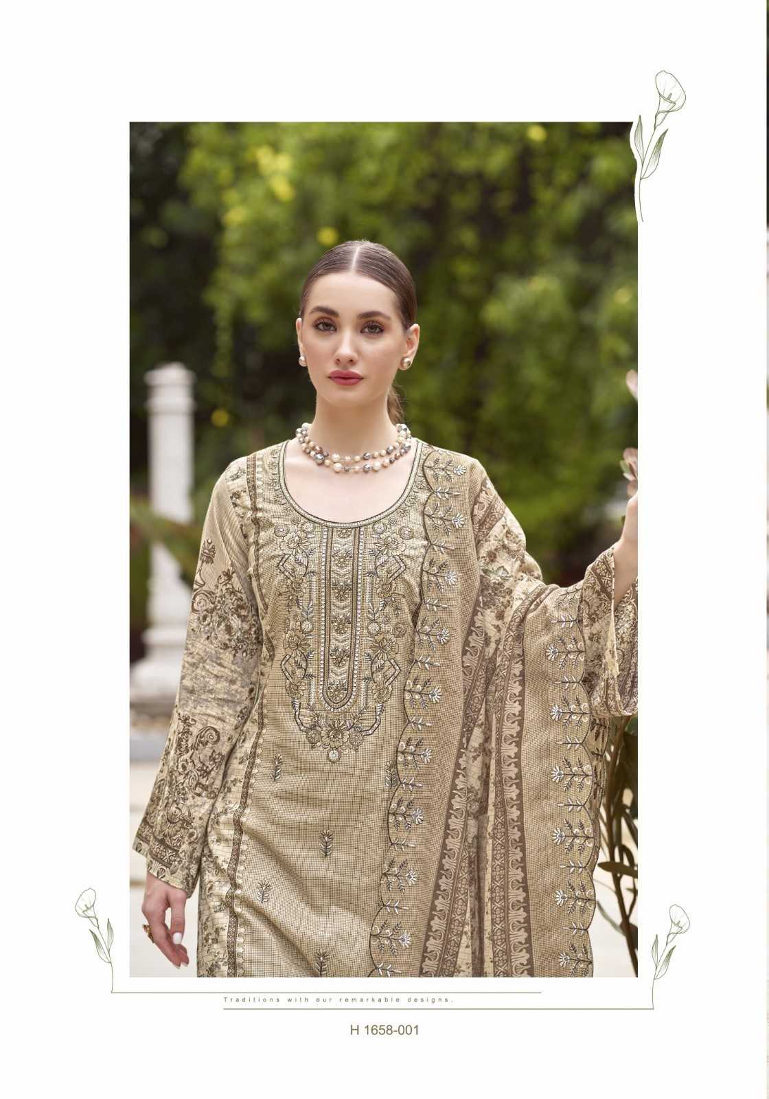 bin saeed vol 6 by alok suits cotton pakistani embroidery 3pcs dress
