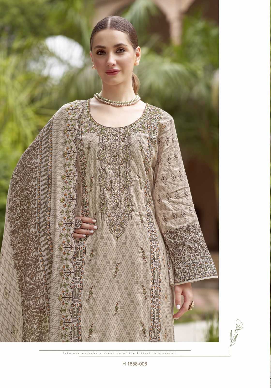 bin saeed vol 6 by alok suits cotton pakistani embroidery 3pcs dress