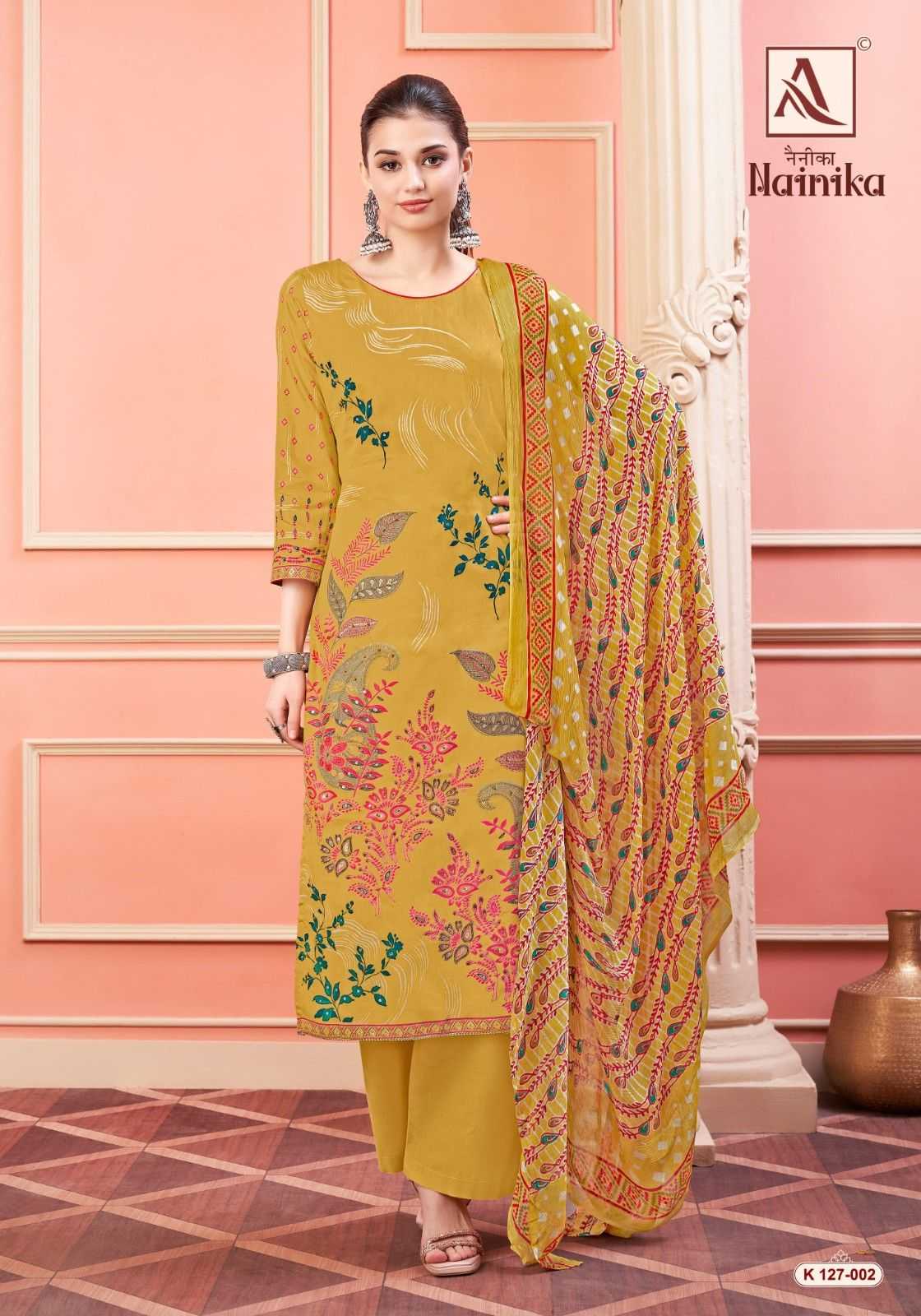 alok suits nainika discharge printed zam unstitch suits