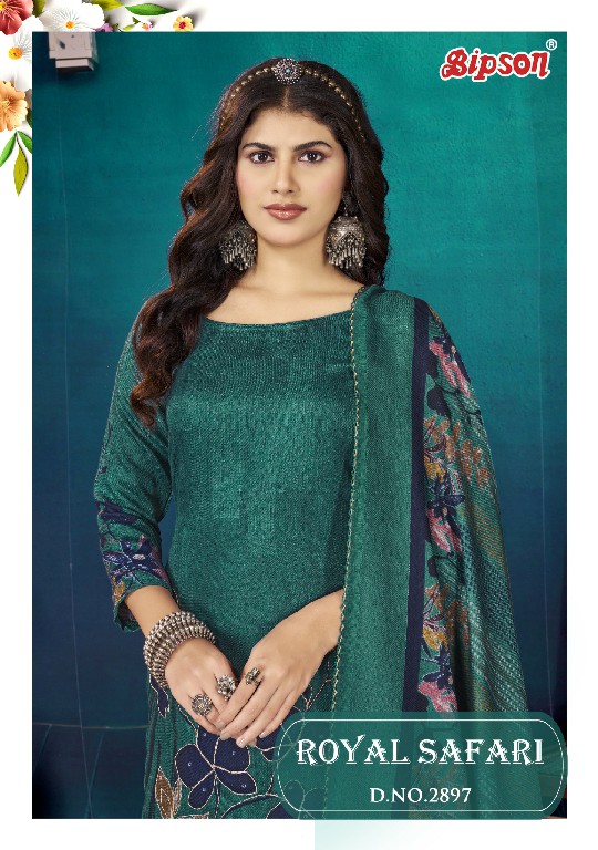 Bipson Royal Safari 2897 Wholesale Viscose Pashmina With Handwork Winter Suits