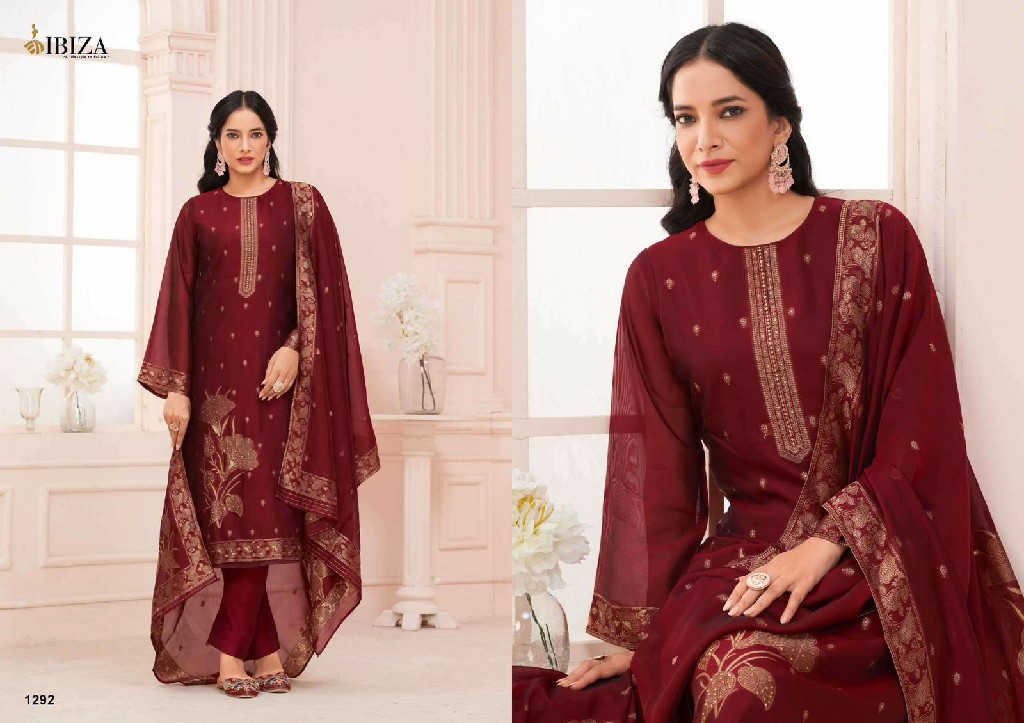 Ibiza Aneri Wholesale Pure Banglory Silk Handwork Straight Suits