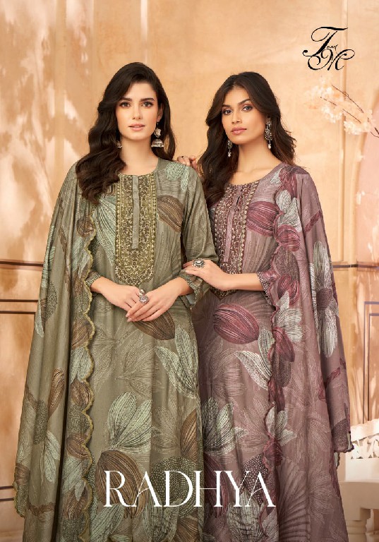 T And M Radhya Wholesale Staple Twill With Handwork Winter Suits