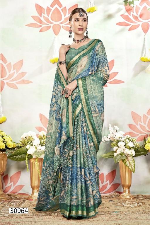 Vallabhi Brinda Vol-8 Wholesale Georgette Fabrics Ethnic Sarees