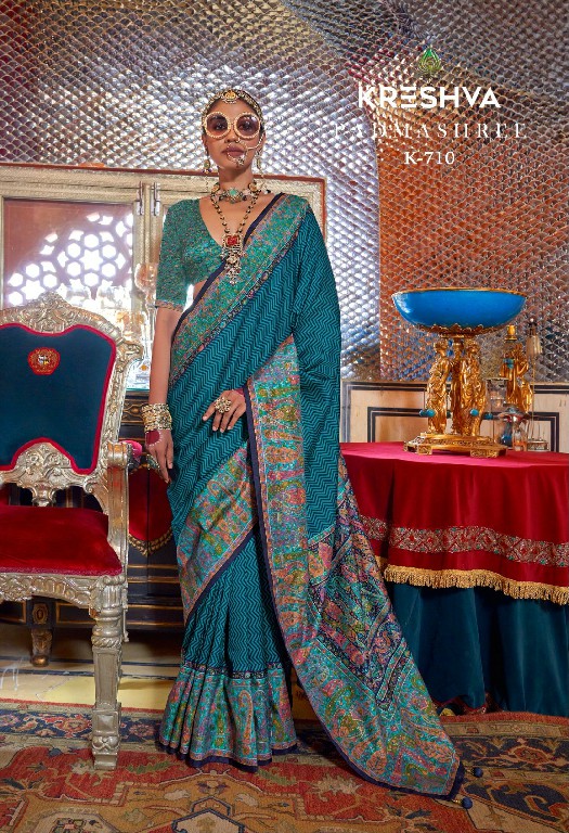 Kreshva Padmashree Wholesale Pure Silk With Glory Finish Sarees