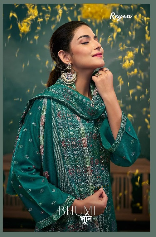 Reyna Bhumi Wholesale Pure Pashmina With Handwork Winter Suits