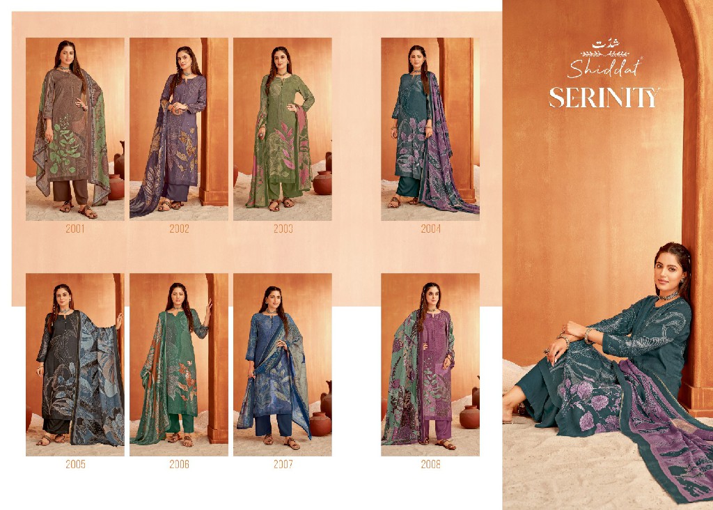 Shiddat By Esta Serinity Wholesale Pure Pashmina With Sequence Work And Handwork Suits