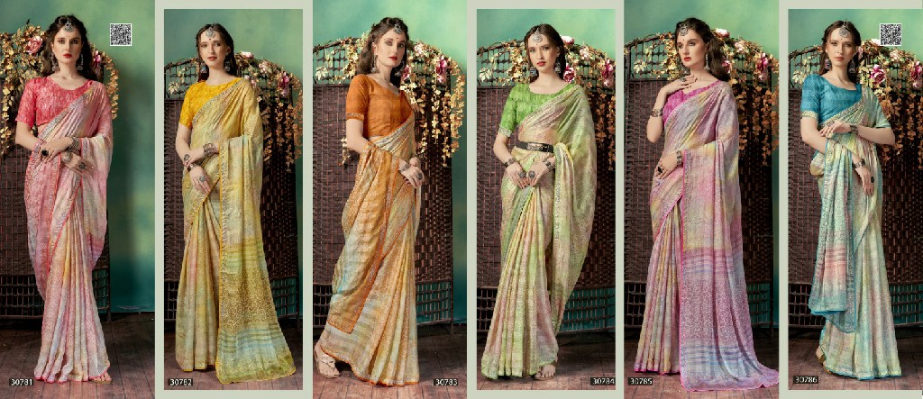 Vallabhi Dishani Vol-5 Wholesale Fancy Swaroski Work Indian Sarees