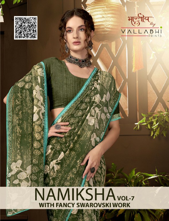 Vallabhi Namiksha Vol-7 Wholesale Georgette Fabric Indian Sarees