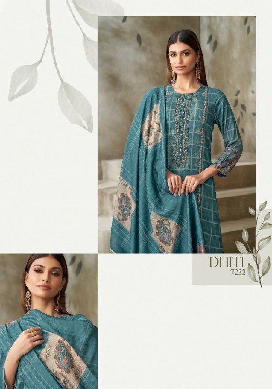 Sahiba Dhiti Wholesale Staple Twill With Hand Work Winter Suits