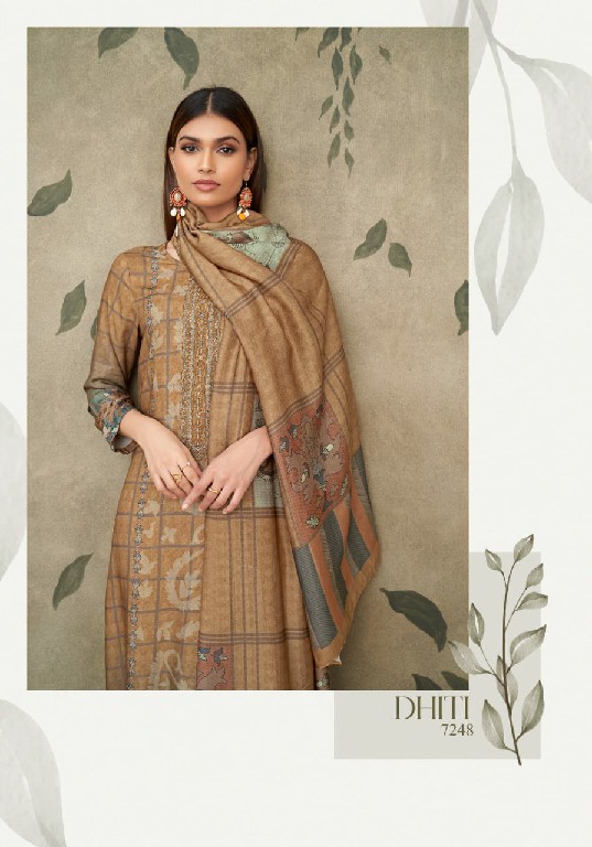 Sahiba Dhiti Wholesale Staple Twill With Hand Work Winter Suits