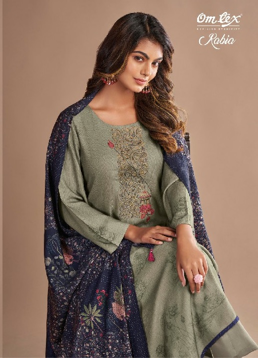 Omtex Rabia Wholesale Pure Pashmina With Hand Work Winter Suits