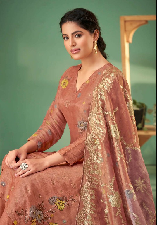 T And M Kaseesh Wholesale Simmer Tissue With Hand Work Salwar Suits