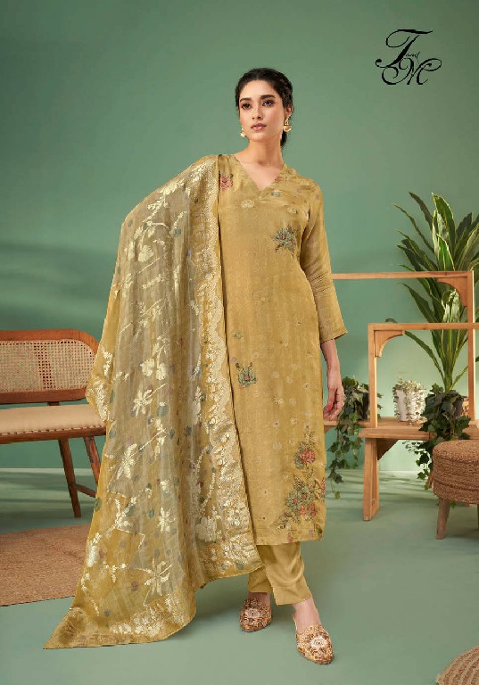 T And M Kaseesh Wholesale Simmer Tissue With Hand Work Salwar Suits