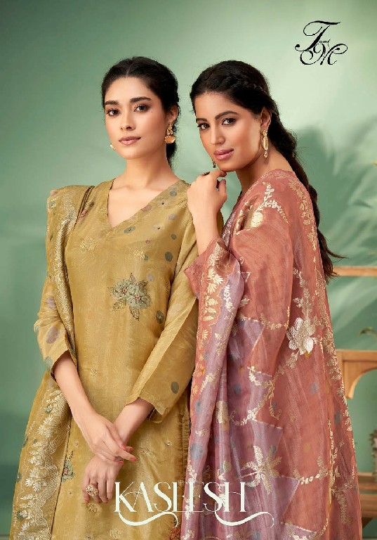 T And M Kaseesh Wholesale Simmer Tissue With Hand Work Salwar Suits