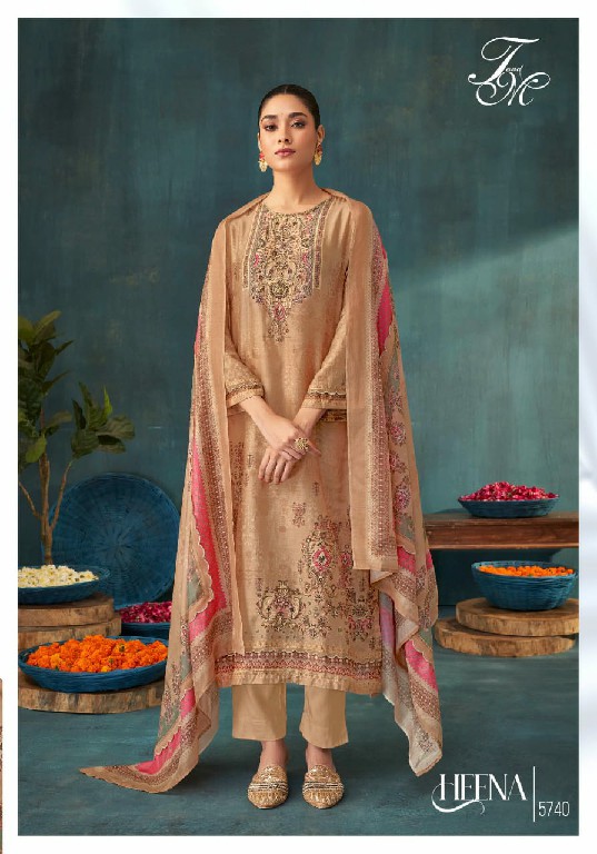 T And M Heena Wholesale Unique Muslin With Hand Work Salwar Suits