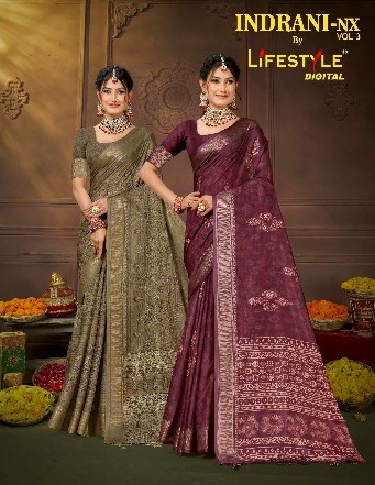 Lifestyle Indrani Nx Vol-3 Wholesale Indian Ethnic Sarees