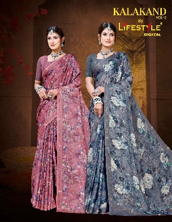 Lifestyle Kalakand Vol-2 Wholesale Indian Ethnic Sarees