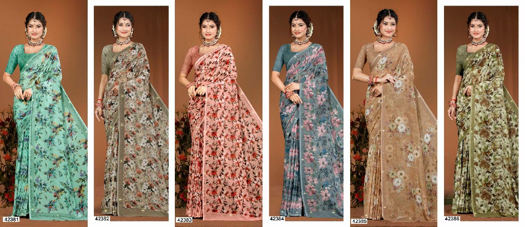 Lifestyle Lotus Vol-4 Wholesale Indian Ethnic Sarees