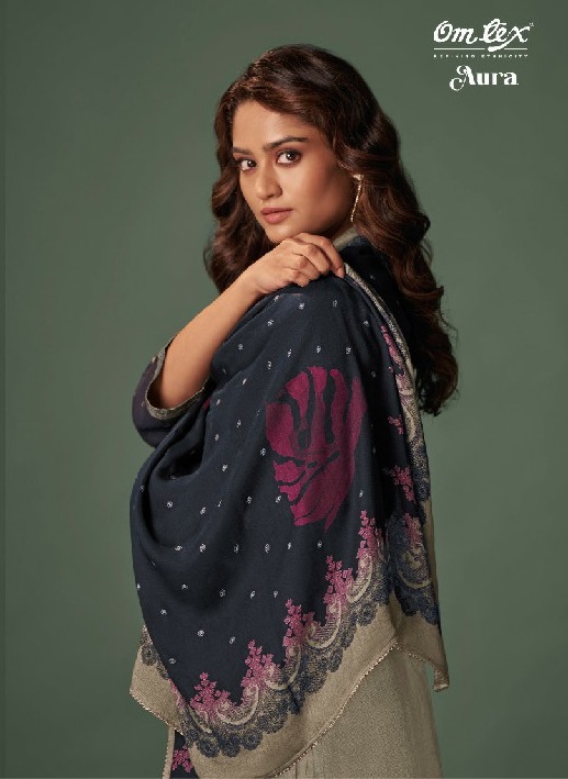 Omtex Aura Wholesale Pure Pashmina With Work Winter Suits