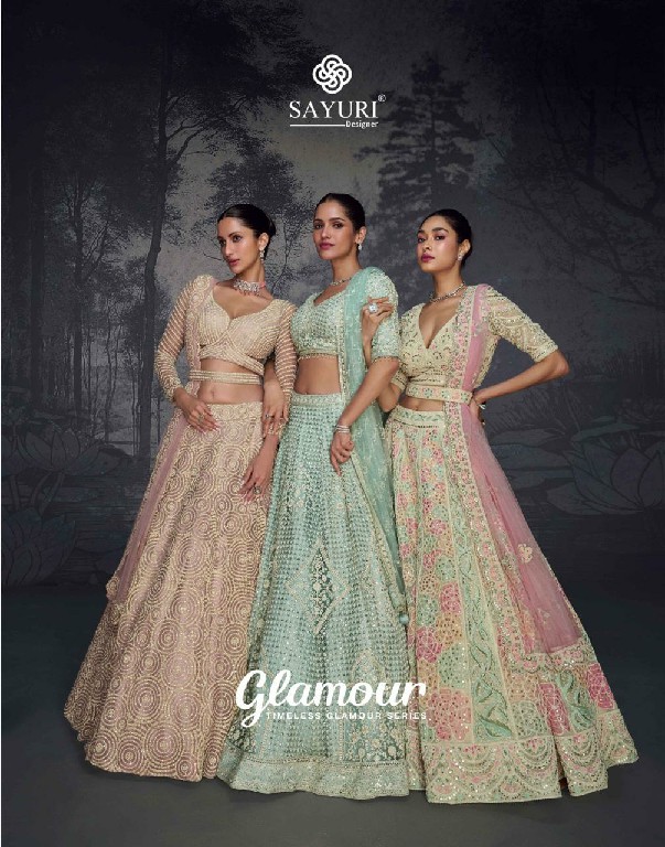 Sayuri Glamour Wholesale Exclusive Wedding Stitched Lehengas