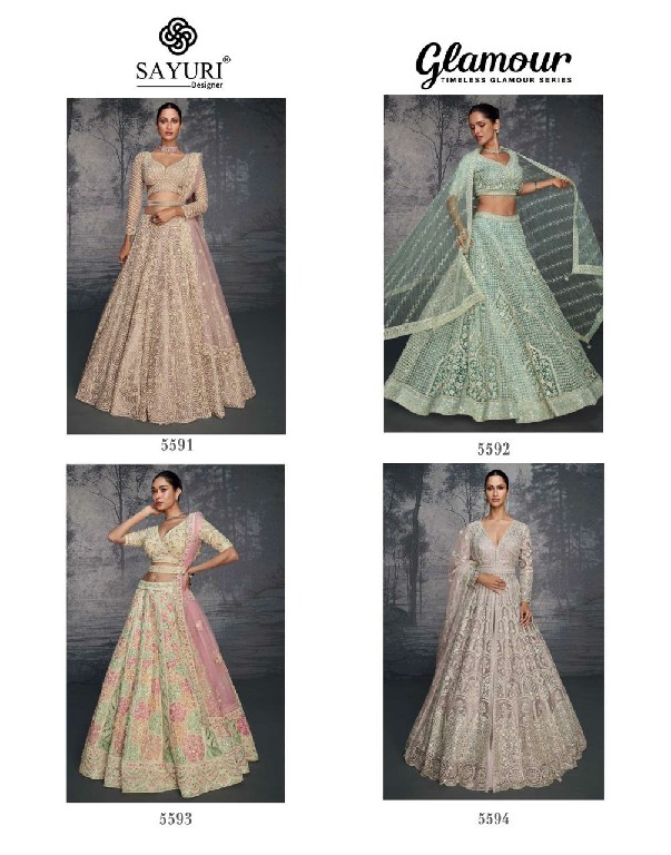 Sayuri Glamour Wholesale Exclusive Wedding Stitched Lehengas