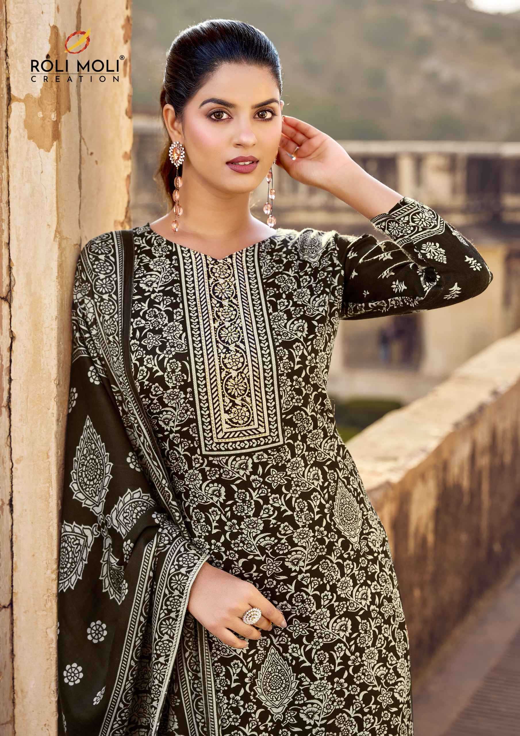 gulbahar by roli moli creation winter wear pashmina ladies suits