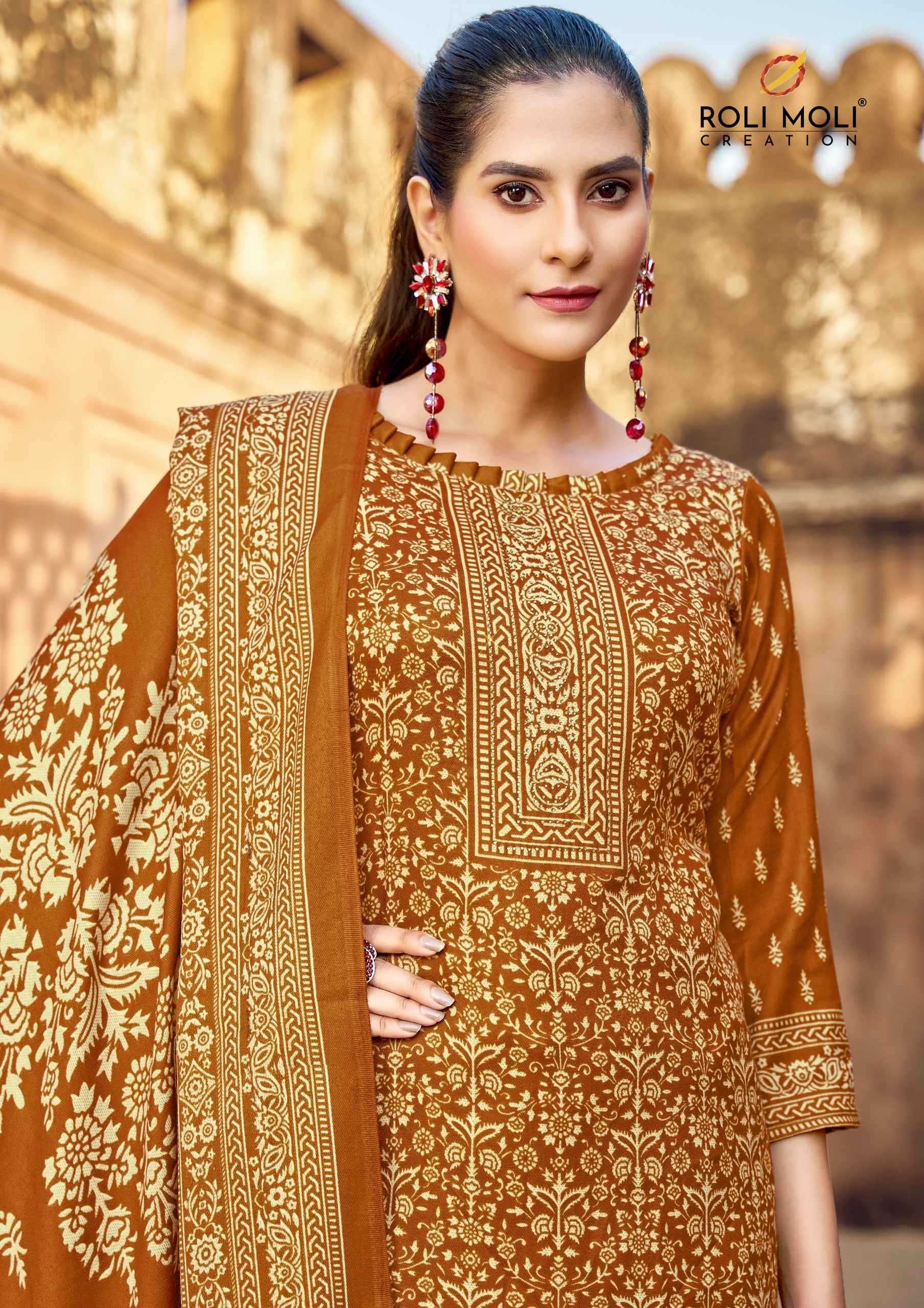 gulbahar by roli moli creation winter wear pashmina ladies suits