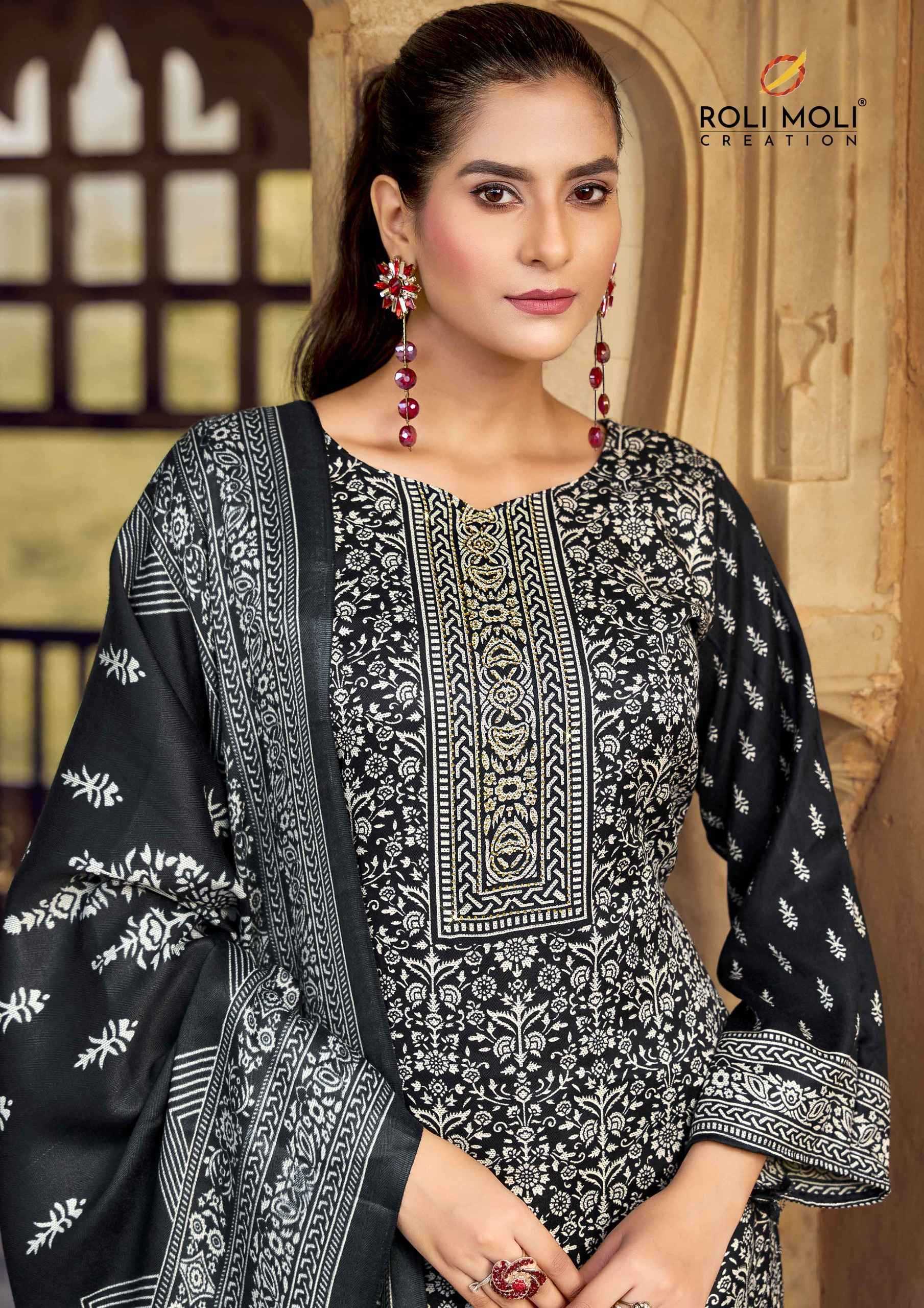 gulbahar by roli moli creation winter wear pashmina ladies suits