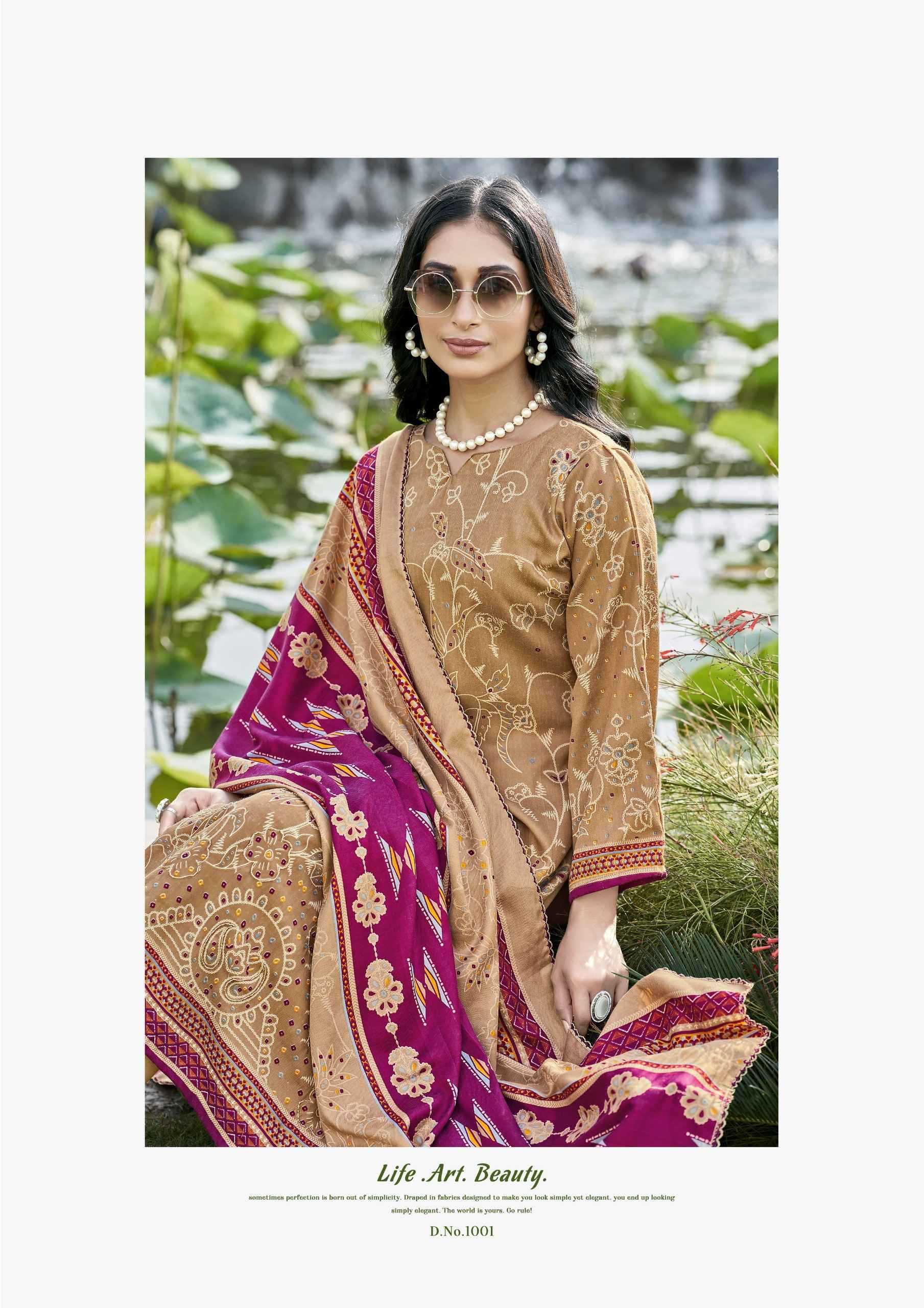 monalisa by kavyakala digital print pashmina trendy 3pcs dress